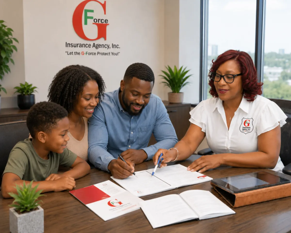 Mississippi family meeting with an insurance professional about coverage